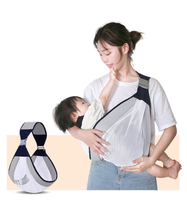 Écharpe à double usage pour nouveau-né 0-36M en tissu maillé
