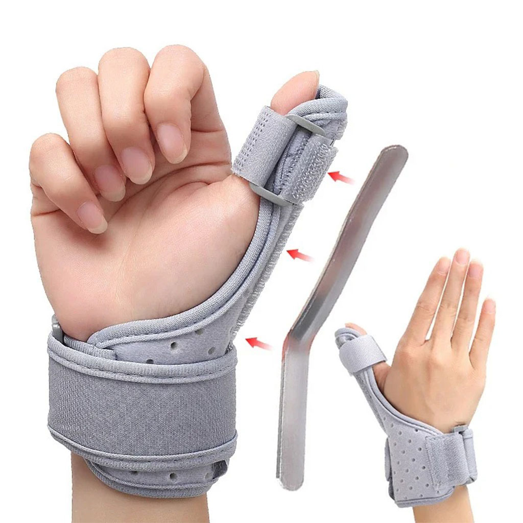 Attelle de Protection Réglable et Respirant pour le Pouce – ضمادة إصبع الكبير