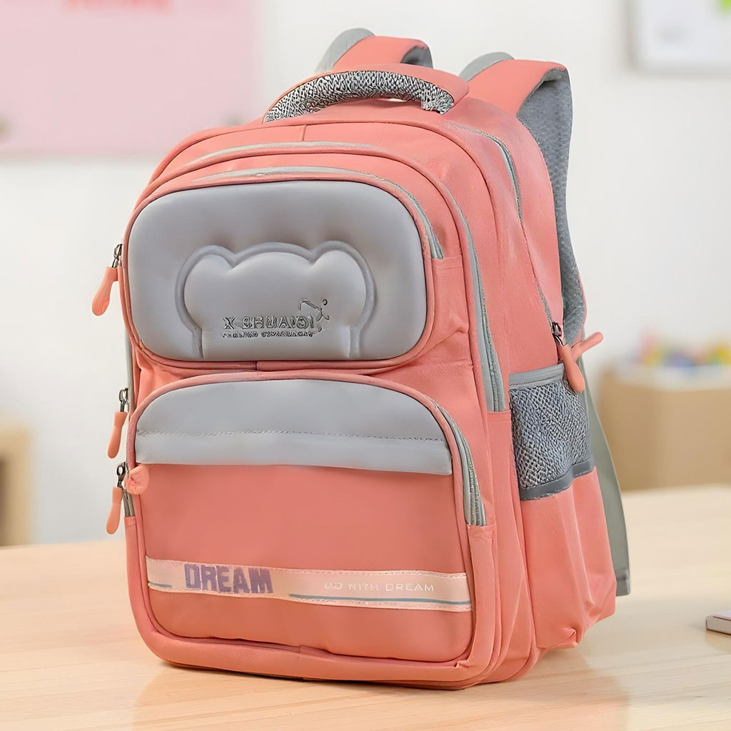 Sac à Dos Scolaire Orthopédique pour Enfants X-SHUAIQI Rose – محفظة مدرسية للأطفال وردي