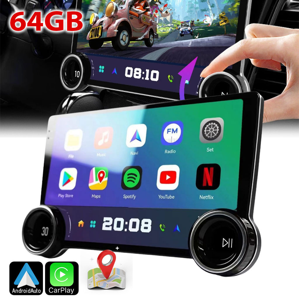 Diamond 2K Tablette de voiture Android 64GB compatible Apple CarPlay Android Auto – شاشة ذكية للسيارة