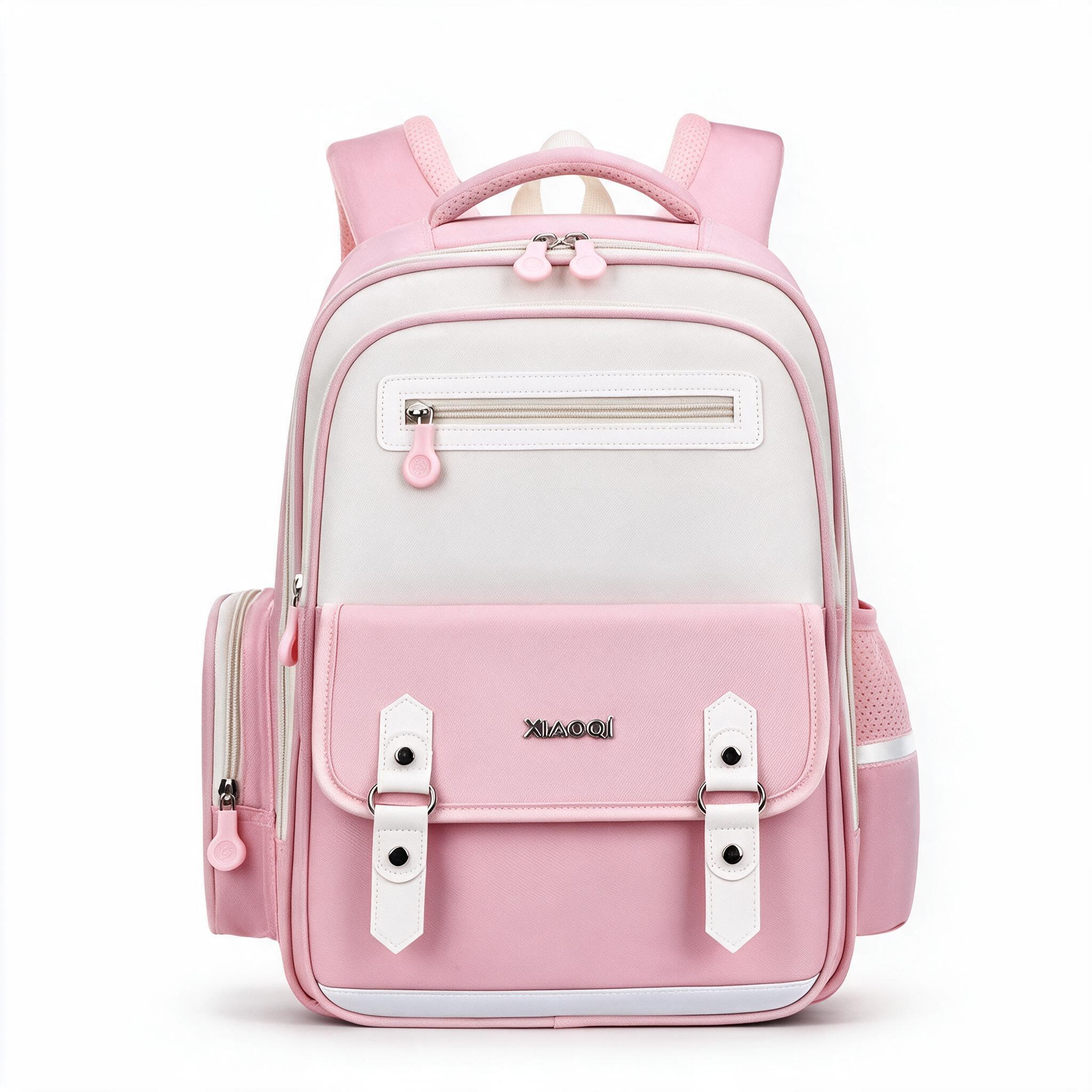 Sac à Dos Scolaire Style Kawaii Grand Volume Tissu Imperméable ROSE SACKDS08RS - حقيبة مدرسية بتصميم كاوايي