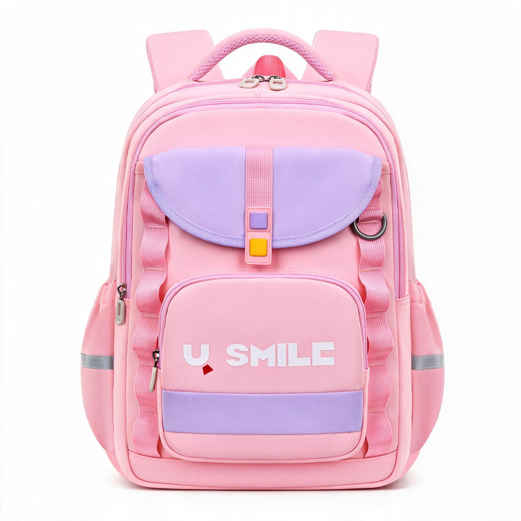 Sac à Dos Scolaire pour Enfnats U-Smile Rose SACKDS09RS - حقيبة مدرسية للأطفال