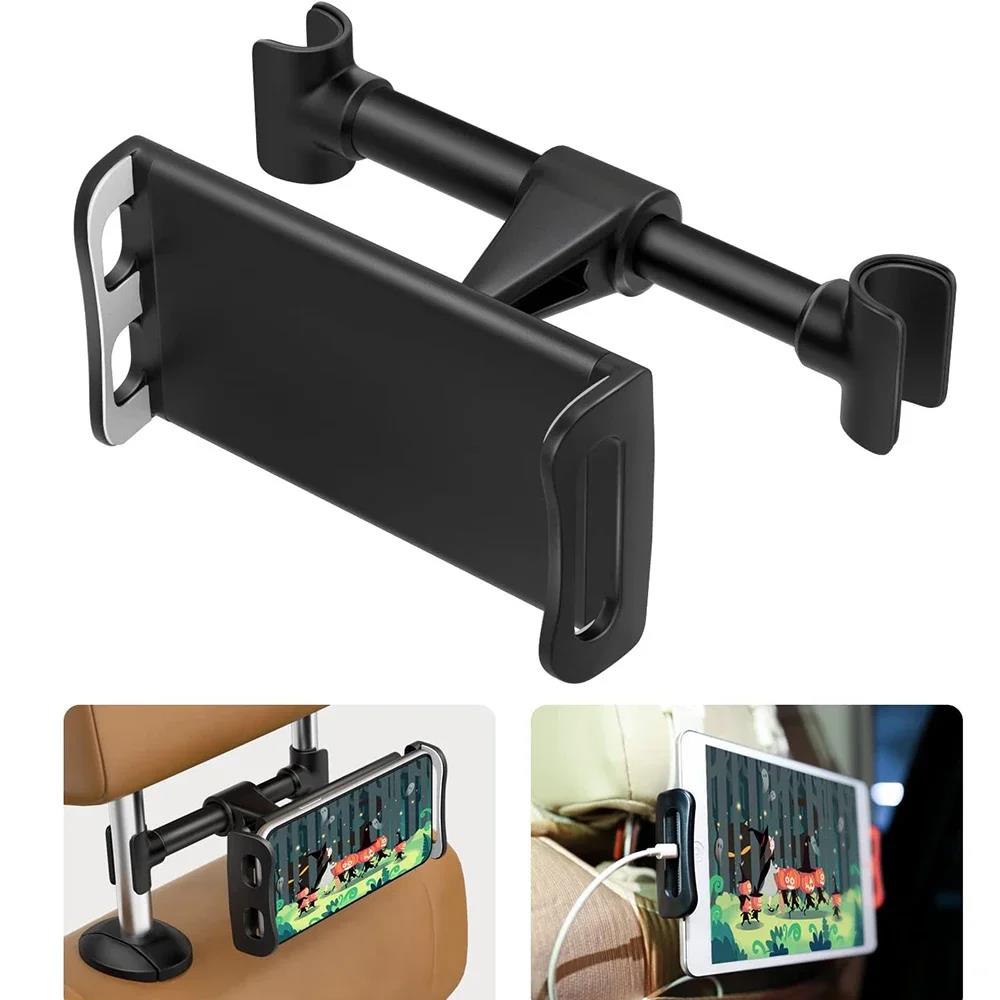 Support de Voiture pour Appui-Tête Tablettes et Smartphones avec Accès Chargeur - حامل هاتف وتابلت لمقعد السيارة الخلفي قابل للدوران 360 درجة